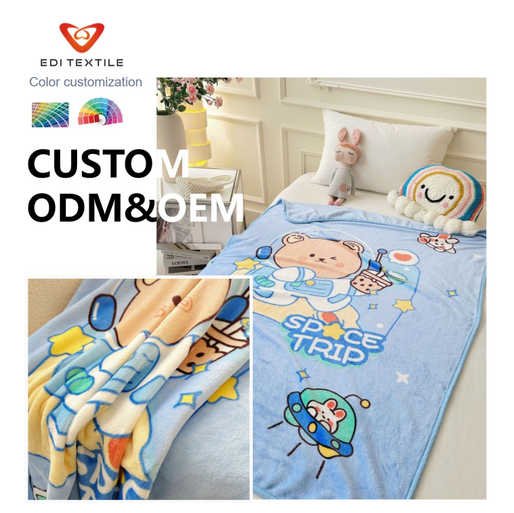 cow print flannel throw blanket oem odm for chain supermarkets home textile importers  wholesalers-5