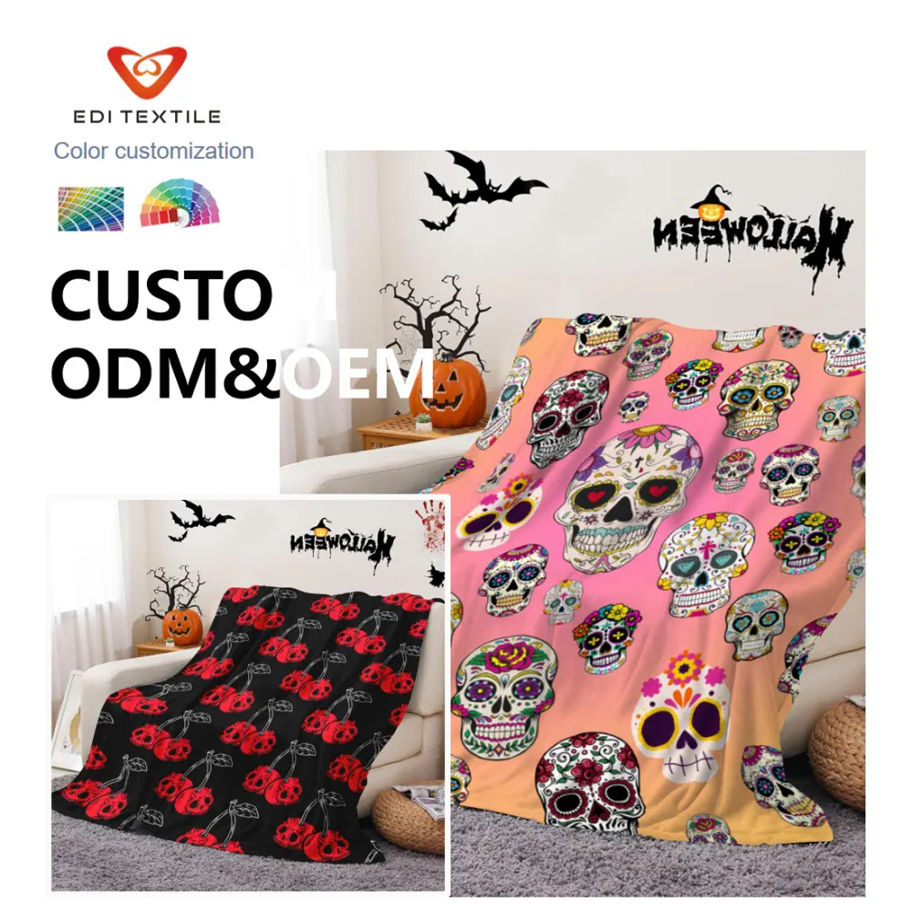 thick warm custom double layer plaid flannel sherpa blanket for importers supermarkets and home textile wholesalers-7