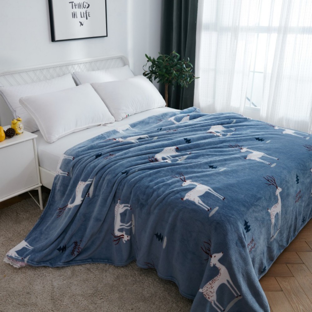 print flannel blanket