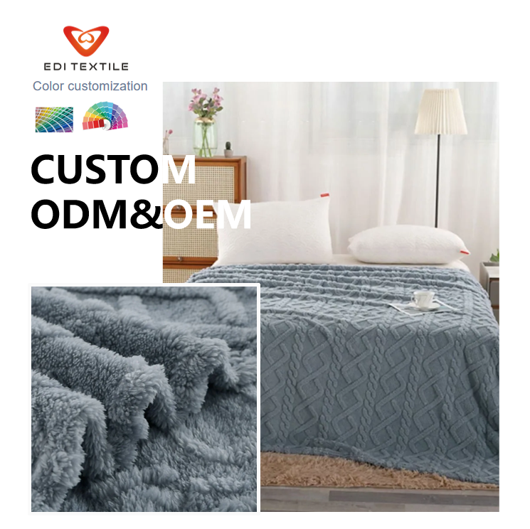 bubble textured kids flannel throw blanket gentle cloud soft hypoallergenic blanket for b2b wholesaler-6