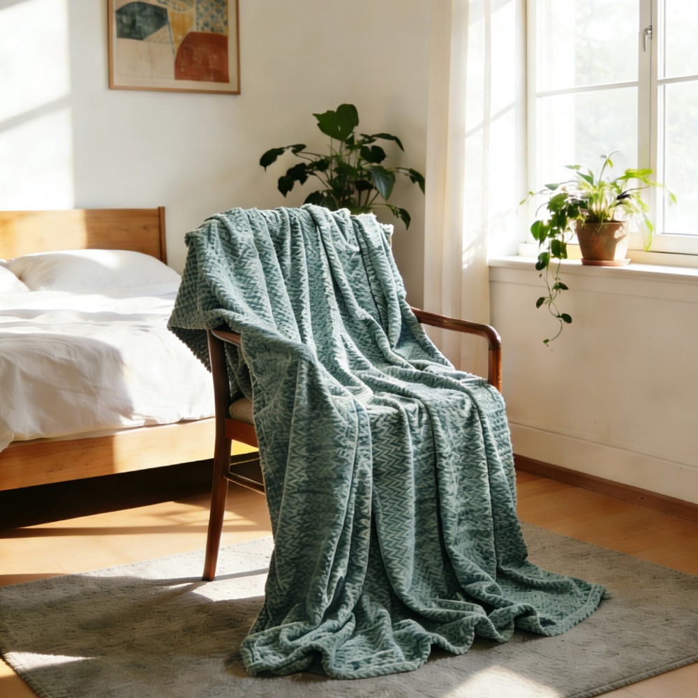 jacquard flannel blanket