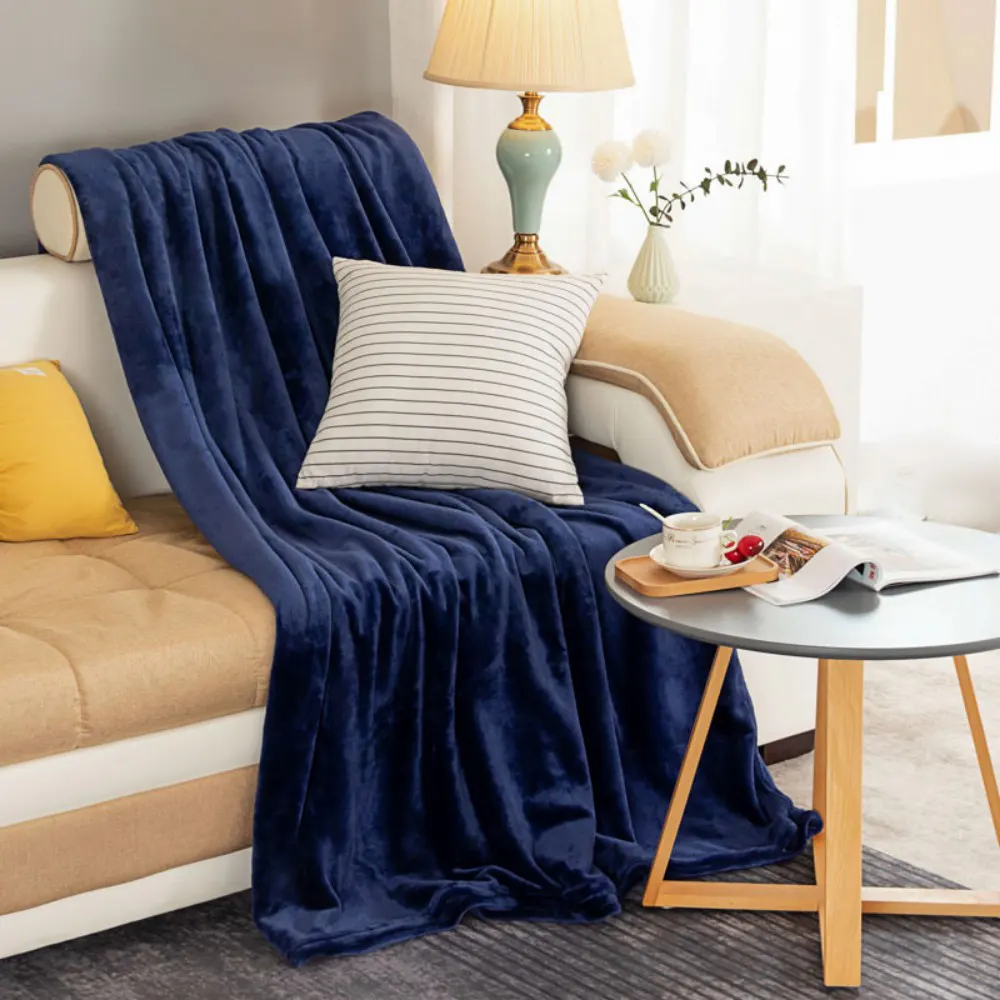 dyed flannel blanket