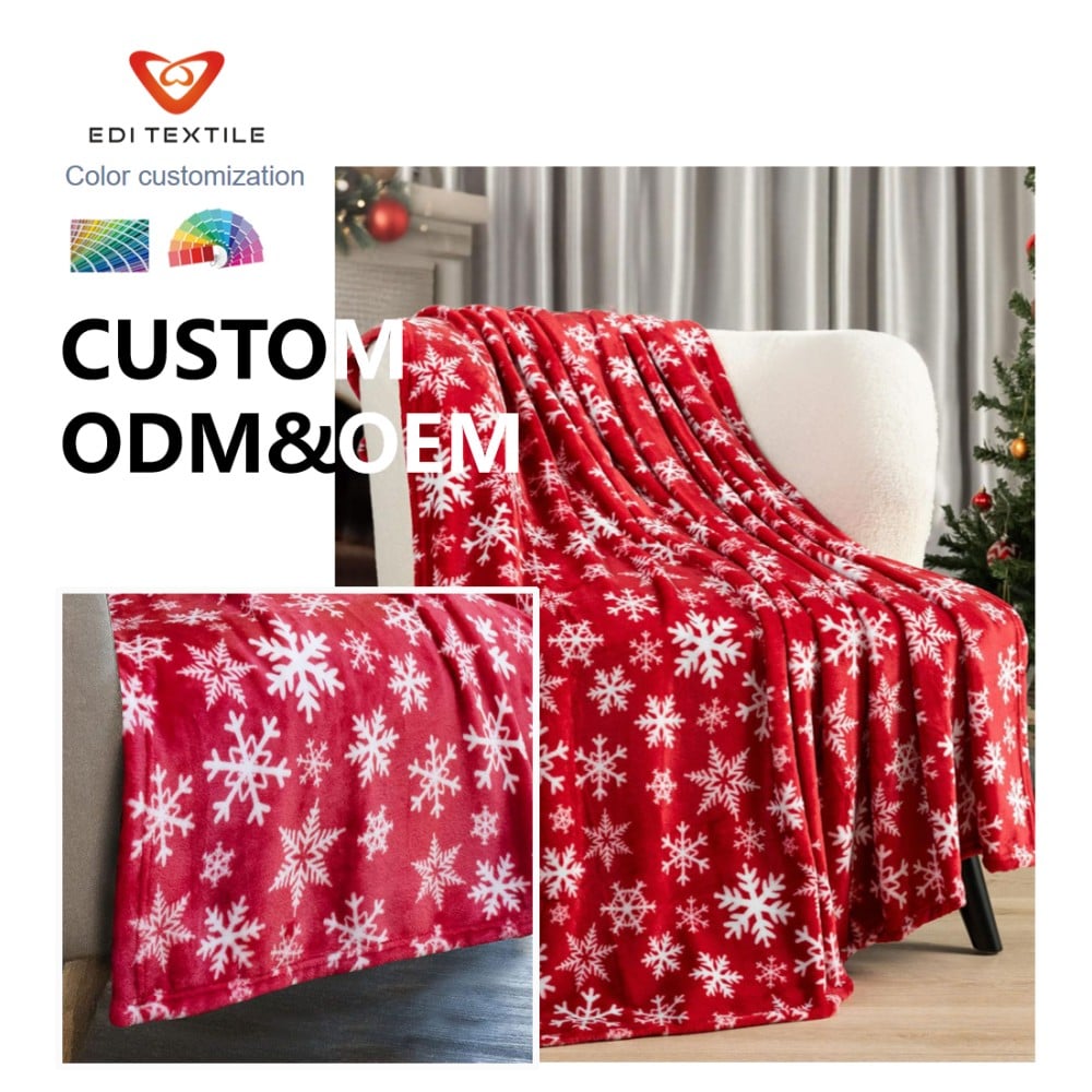 customizable pattern color size checkered printed sherpa blanket for b2b bulk orders-3