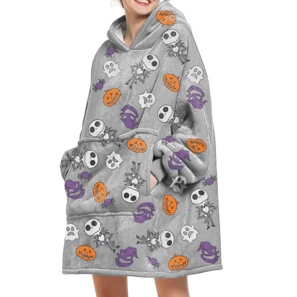 Nightmare Before Christmas Blanket Hoodie