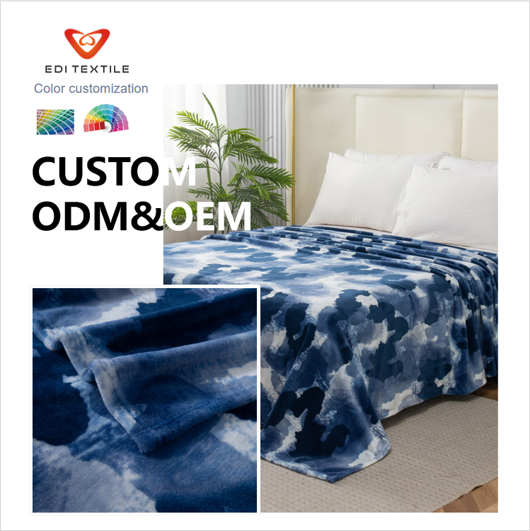 light color 2 in 1 flannel blanket-7