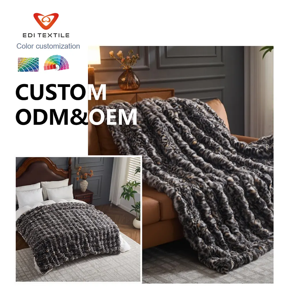 custom oem odm bulk premium home textile pv fleece throw blanket decorative blanket for sofa bedroom modern luxury home decor -6