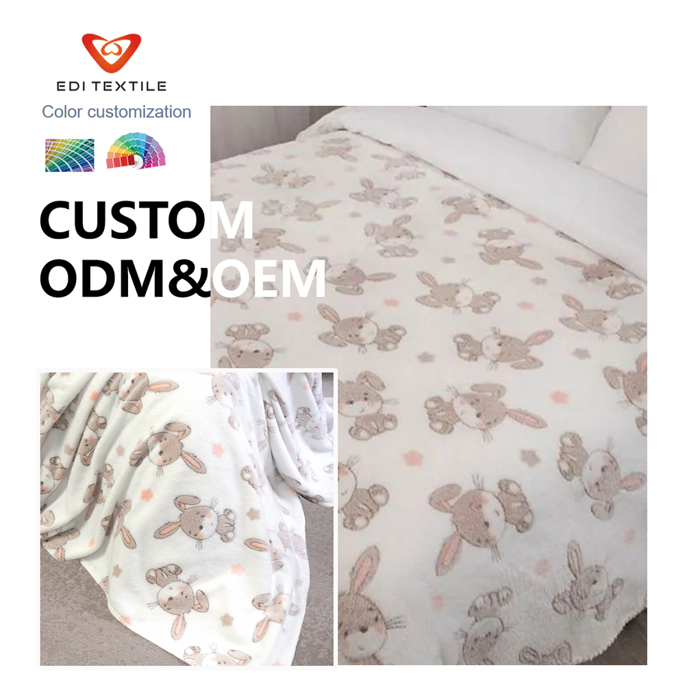 soft warm custom animal print flannel blanket for wholesalers and big supermarkets -5