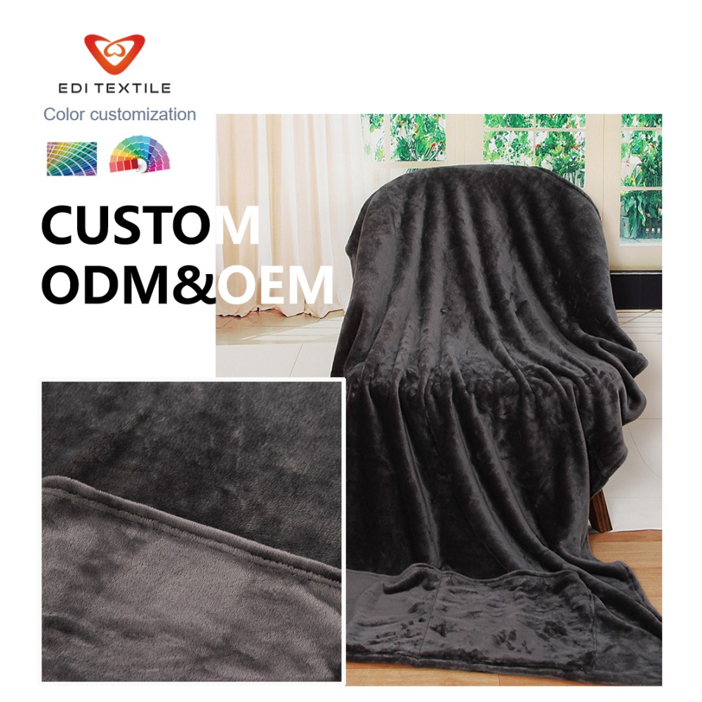 Sagte, kinderveilige, aangepaste geverfde flanneelblanket vir tuisverkope, supermark-uitruilings en groothandelmassa-produksie; ODM en OEM beskikbaar