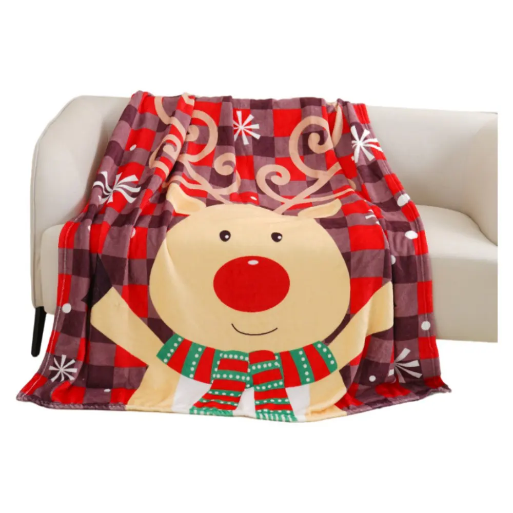 Christams print flannel blanket