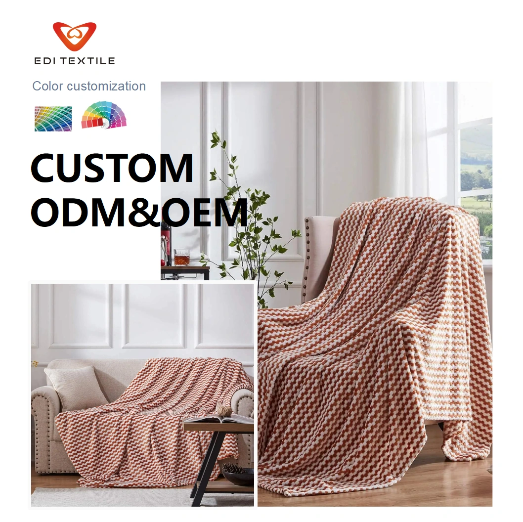 pink star pattern cutting flannel blanket-7