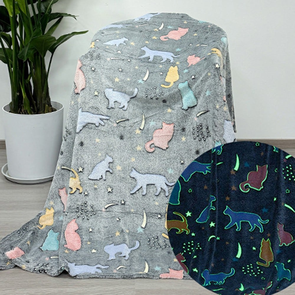 glow in the dark flannel blanket