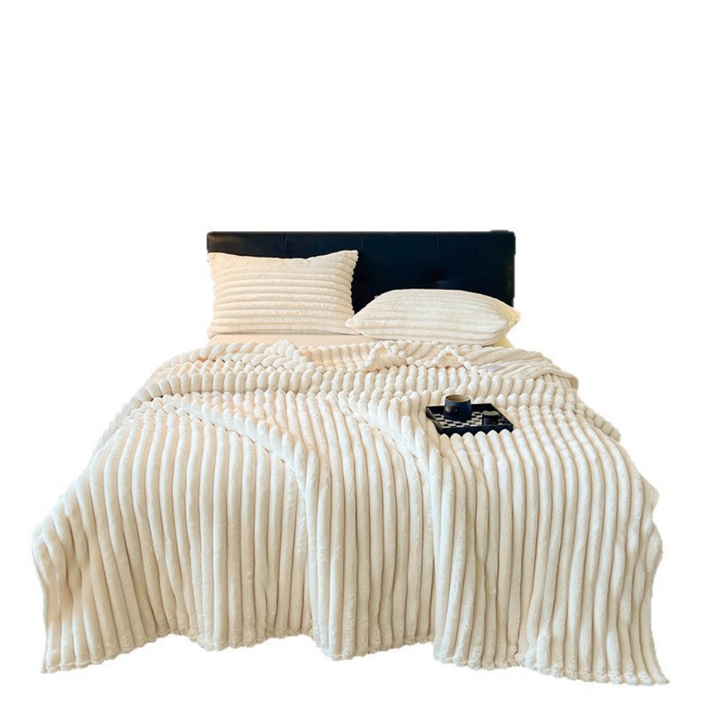 strip flannel blanket