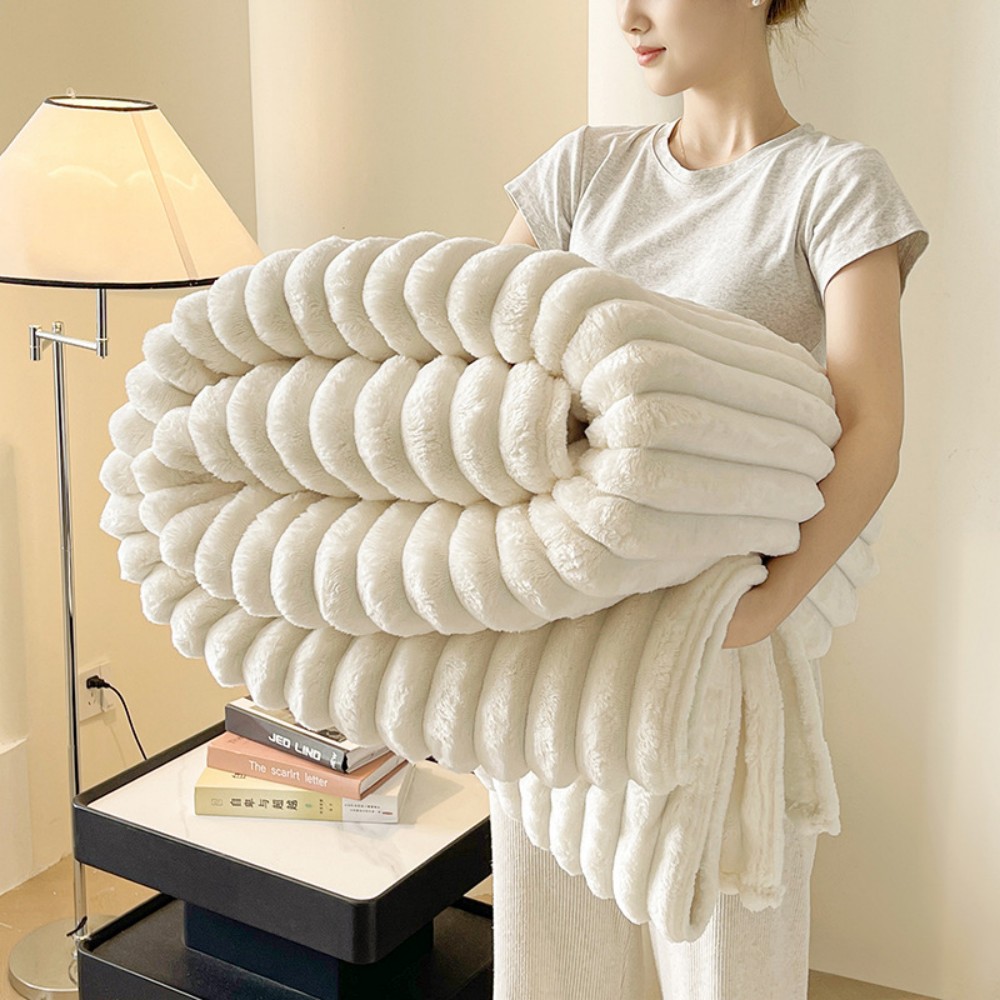 strip flannel blanket