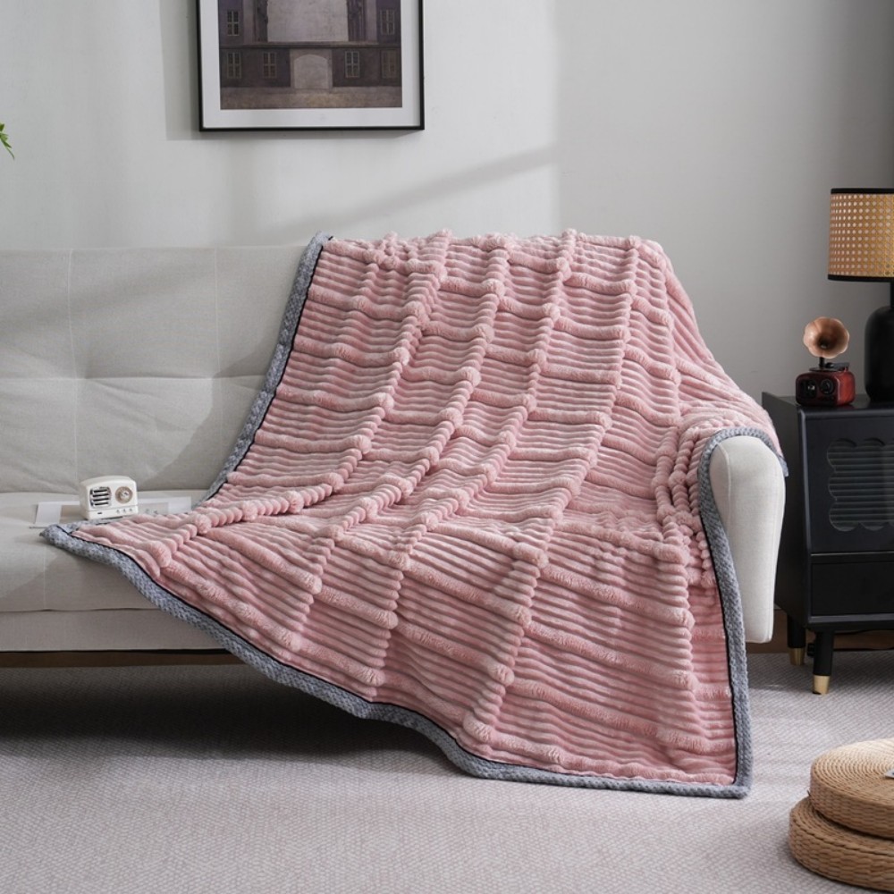 strip flannel blanket