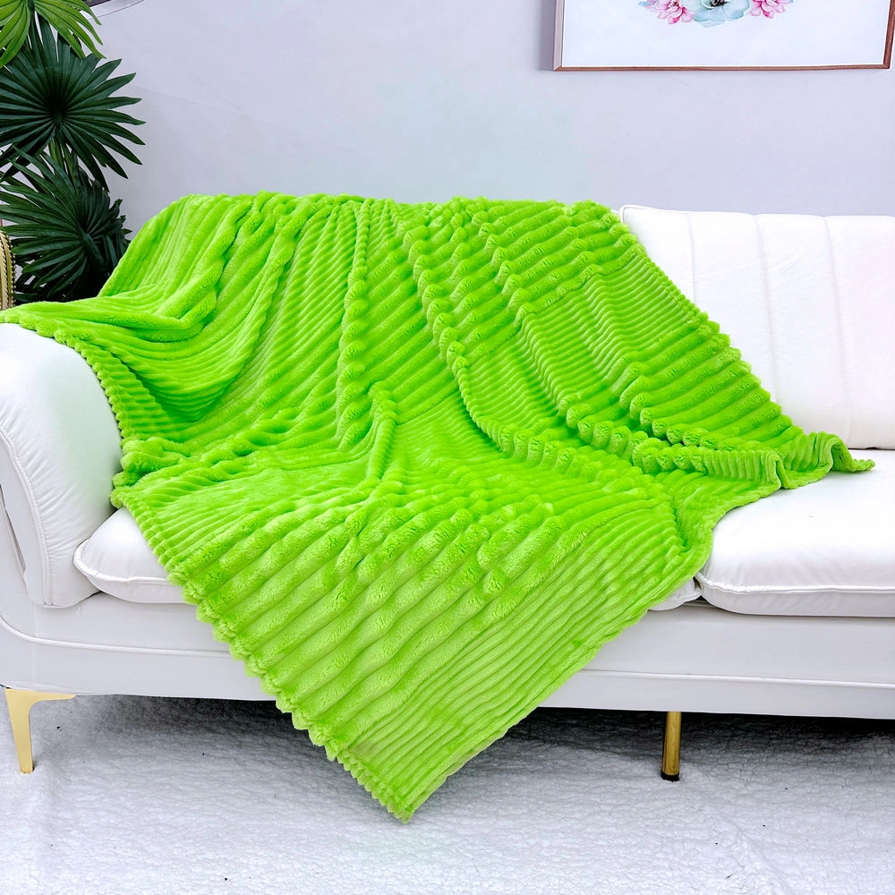 factory direct supply 3d tufted geometric diamond double layer flannel sherpa throw blanket blue white modern textured plush fleece blanket with sherpa reverse custom oem odm bulk premium blanket for sofa bedroom luxury home decor-4