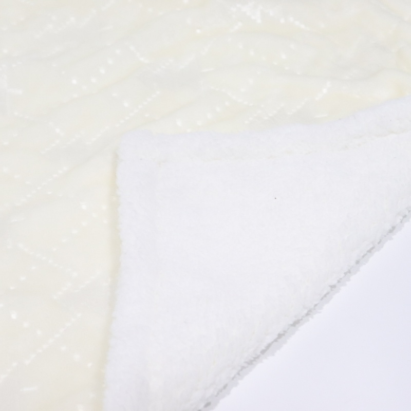 Christmas Elements Embossing Double Layer Blanket supplier