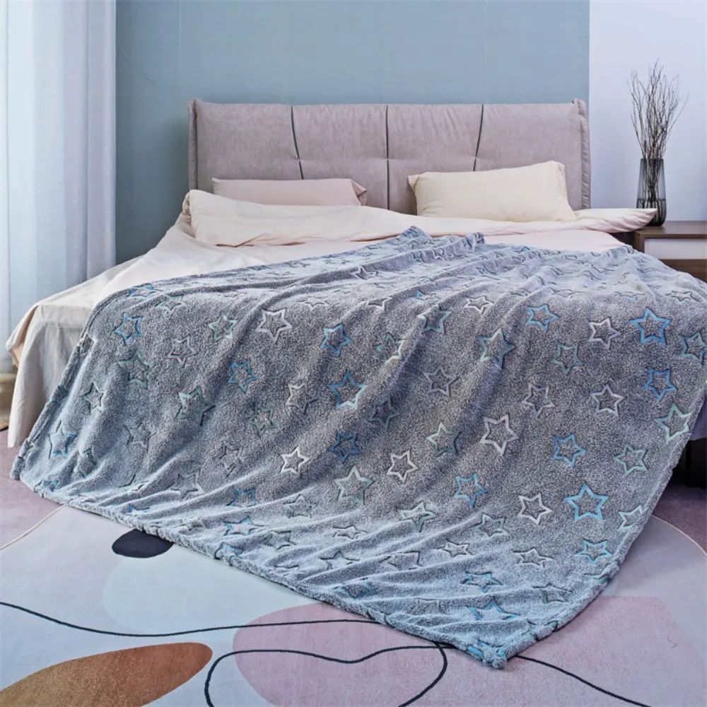 glow in the dark flannel blanket