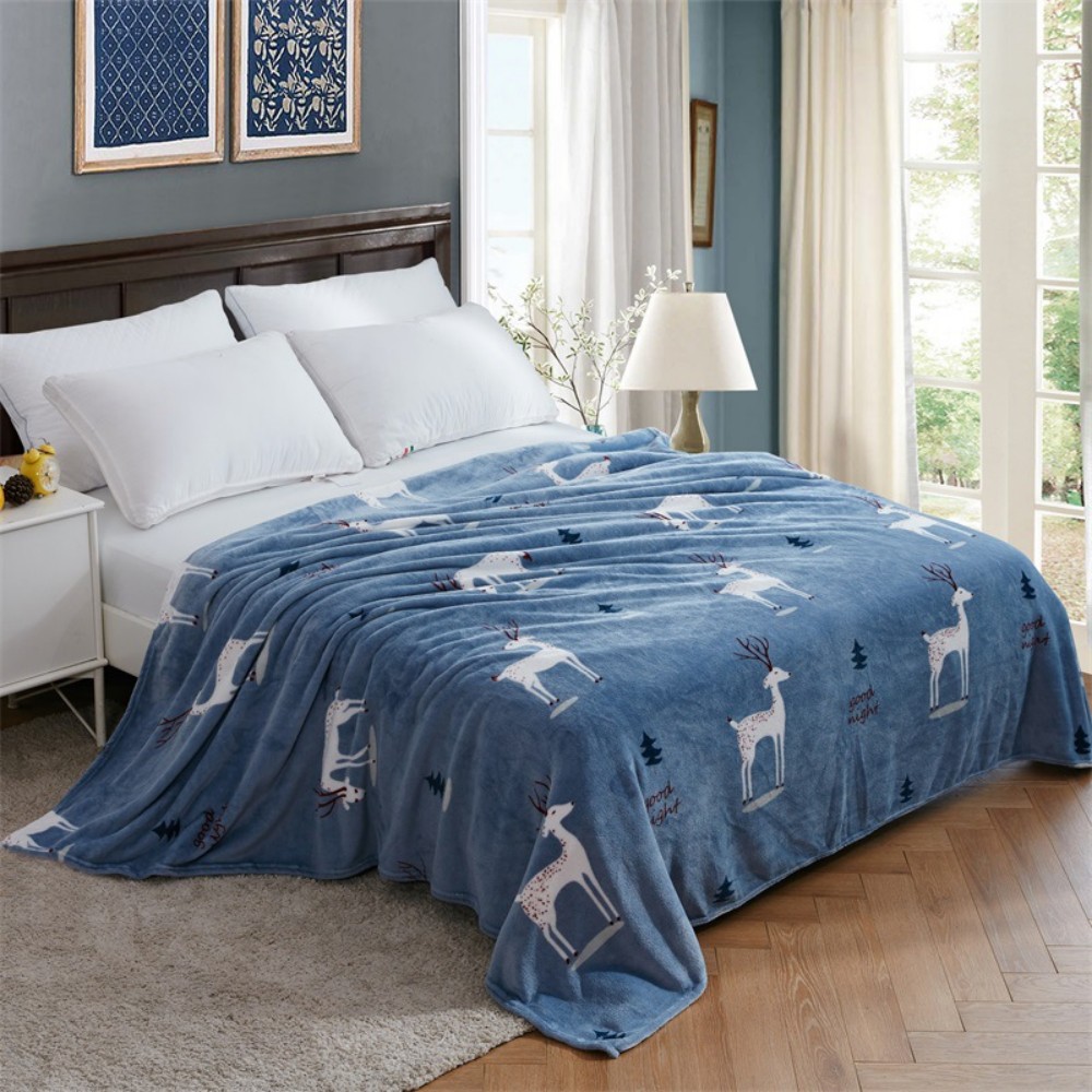 print flannel blanket