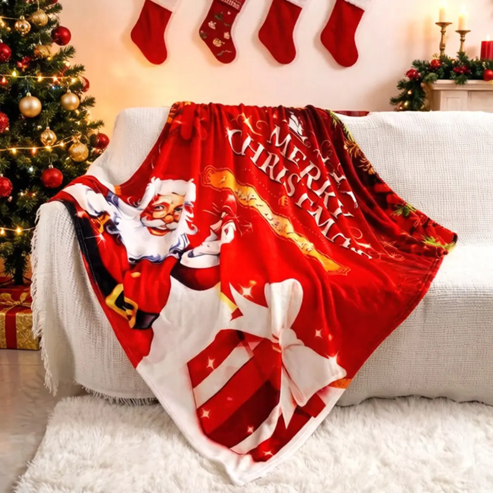 Christams print flannel blanket