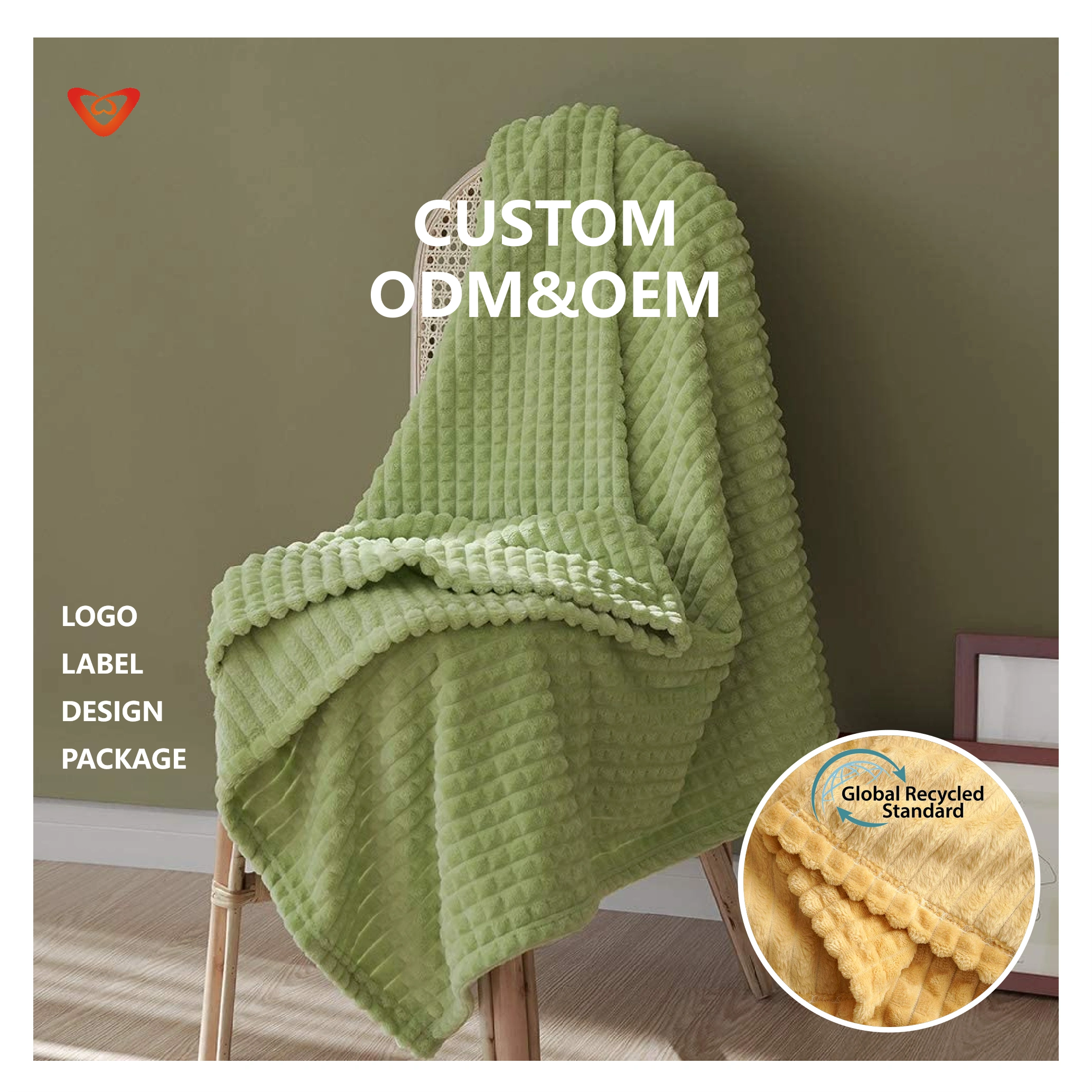 The combination of Warmth and Art: The Home Charm of Flannel Cut Pattern Design Blankets