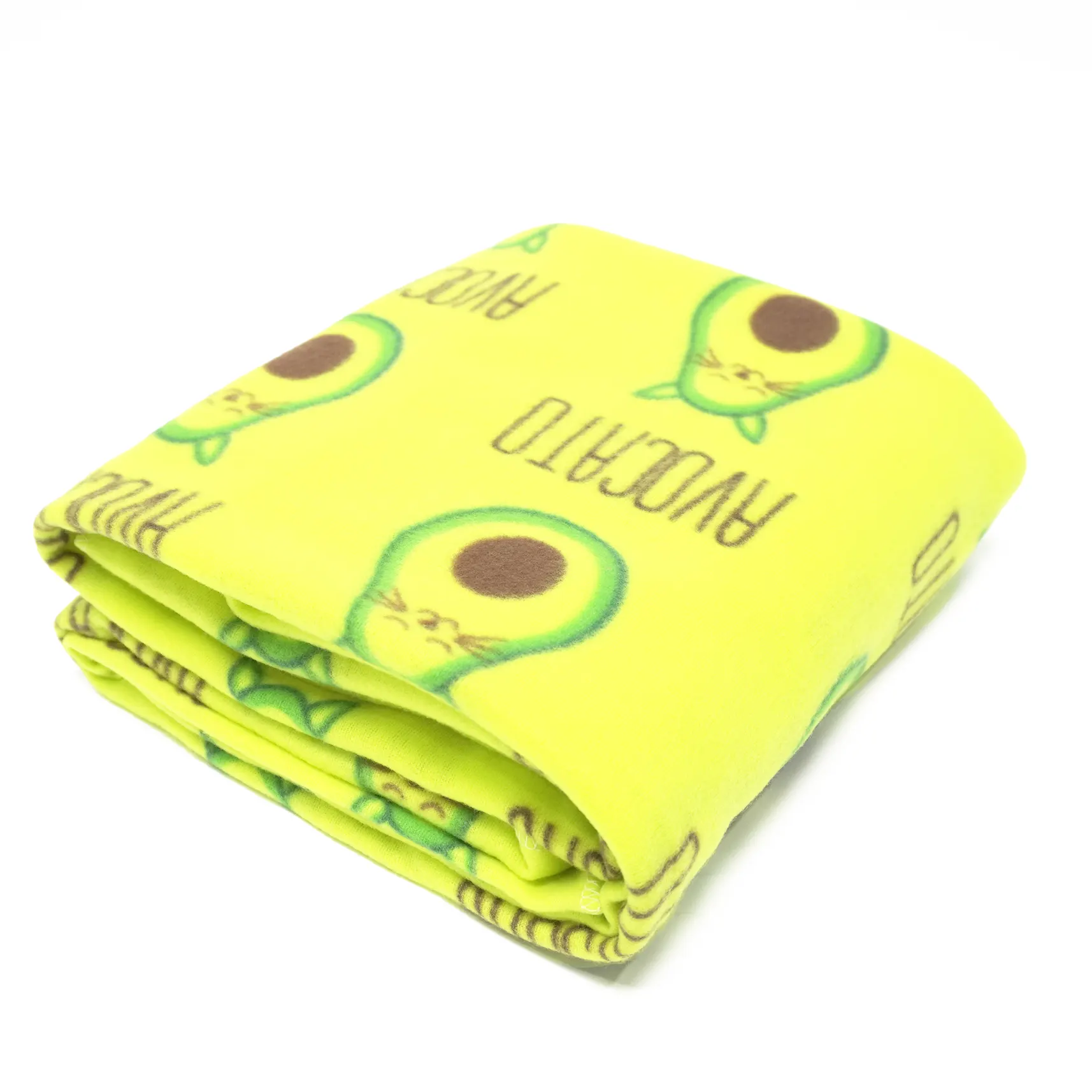Cartoon Avocado Printing Polar Fleece Blanket supplier