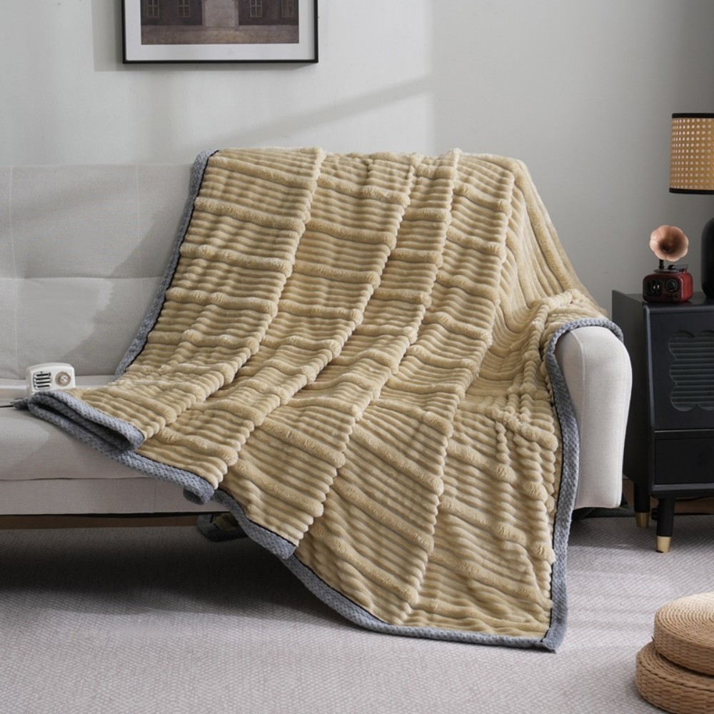 strip flannel blanket