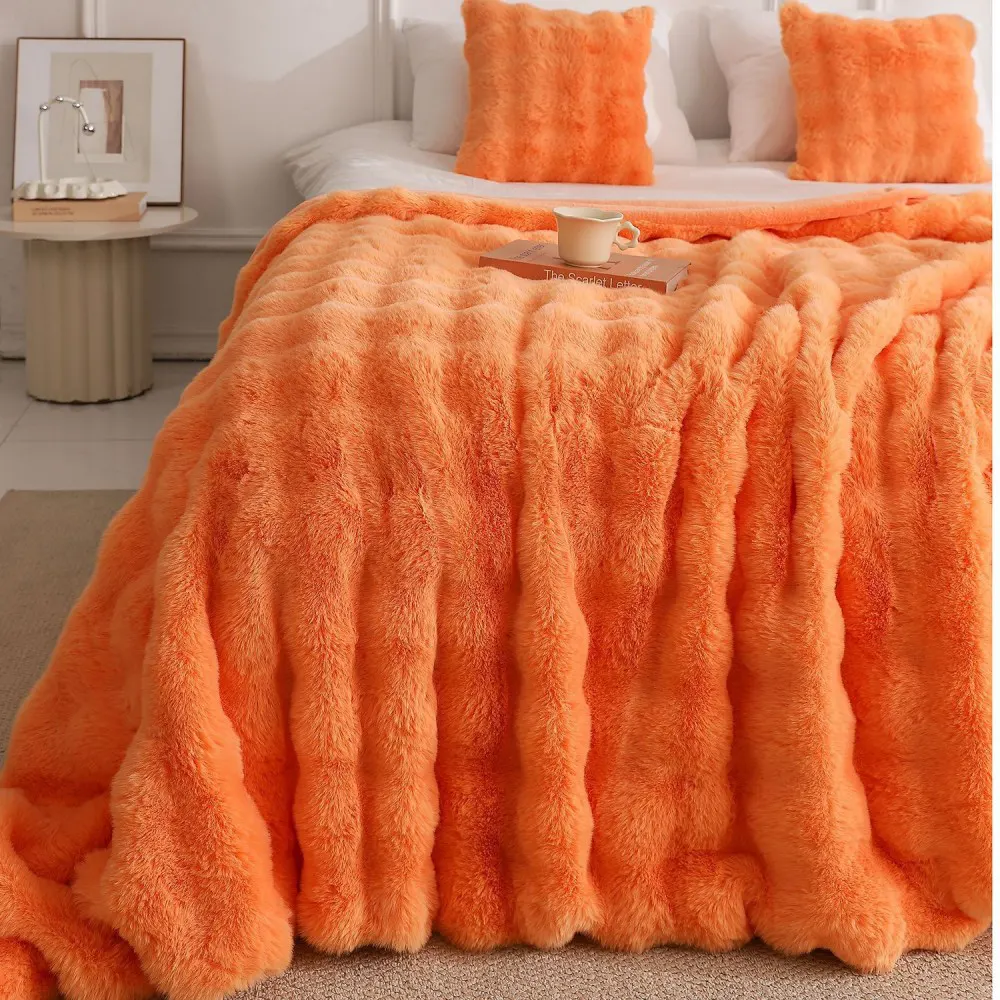 bubble rabbit flu flannel blanket