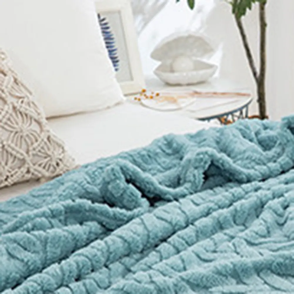 jacquard sherpa fleece blanket