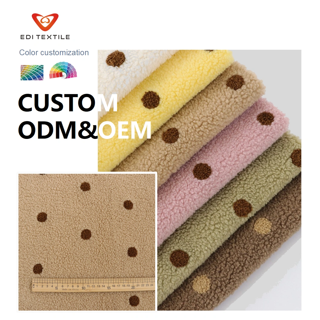 OEM Wholesale Blankets Popular Products Home Textile Clothes Pet Rugs Print Faux Fur Plush Bonded Sherpa Knit Fleece Fabrics