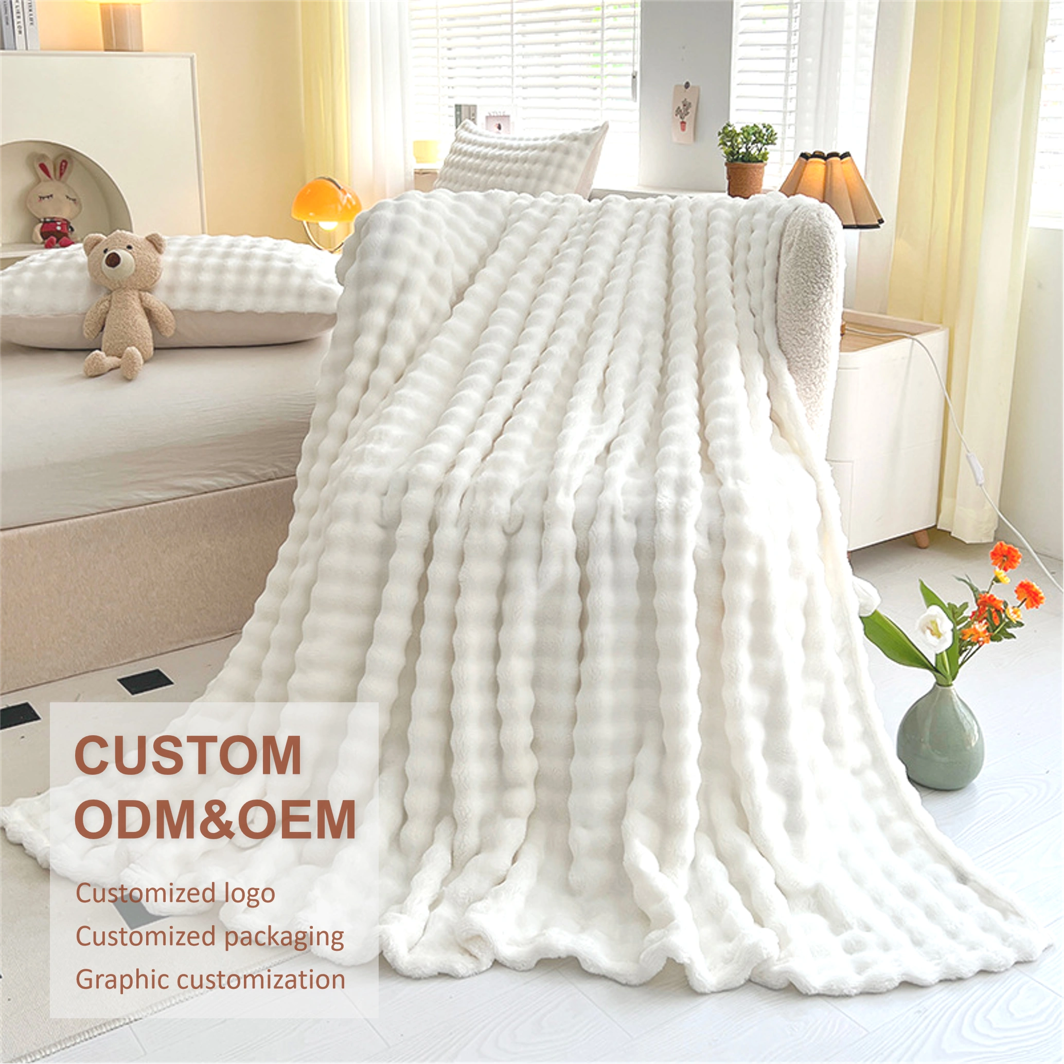 high quality custom airplane blanket 80 cotton 20 polyester breathable lightweight airplane throw-6