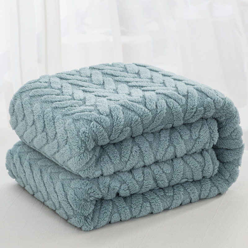 jacquard sherpa fleece blanket