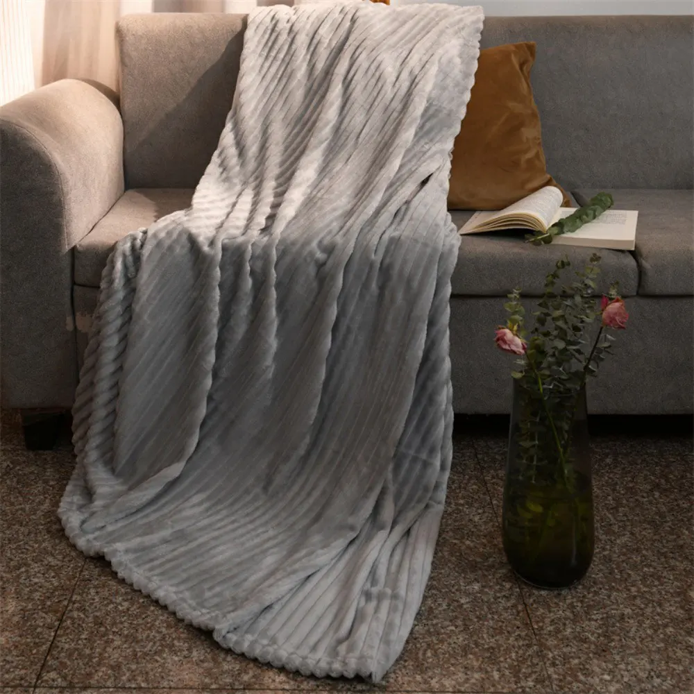 strip flannel blanket