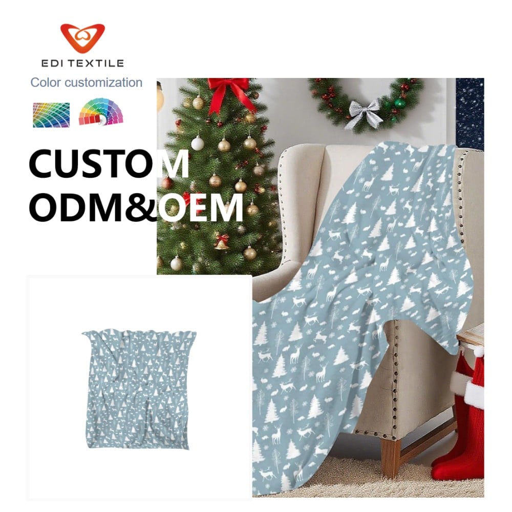 factory direct wholesale jacquard sherpa fleece throw blanket premium anti pilling thick warm plush blanket for chain supermarket home textile-3