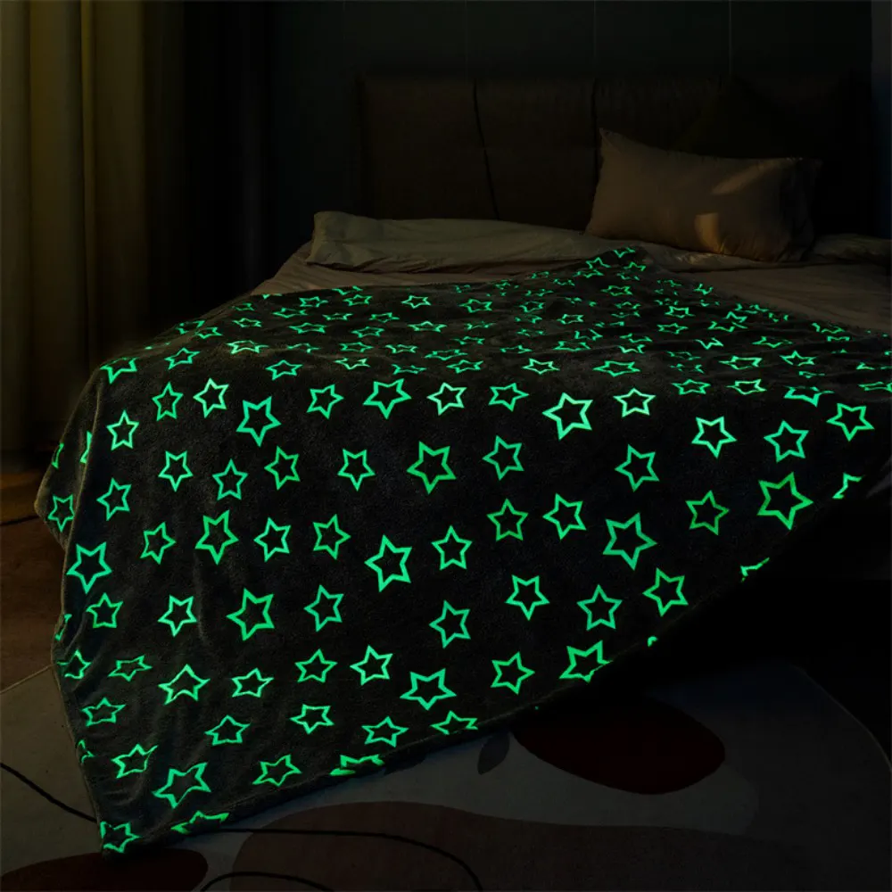 glow in the dark flannel blanket