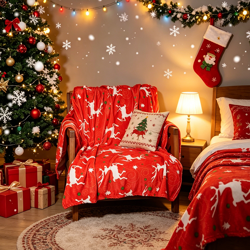 print flannel blanket