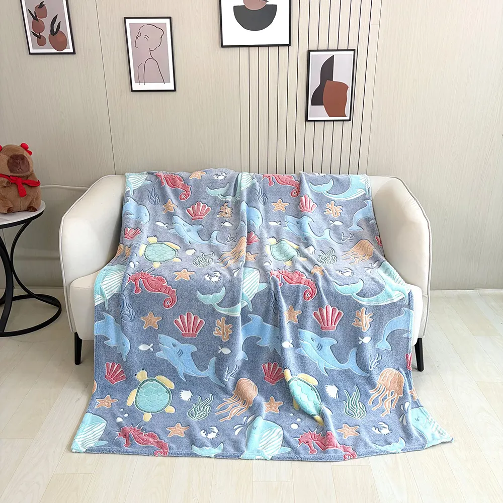 glow in the dark flannel blanket