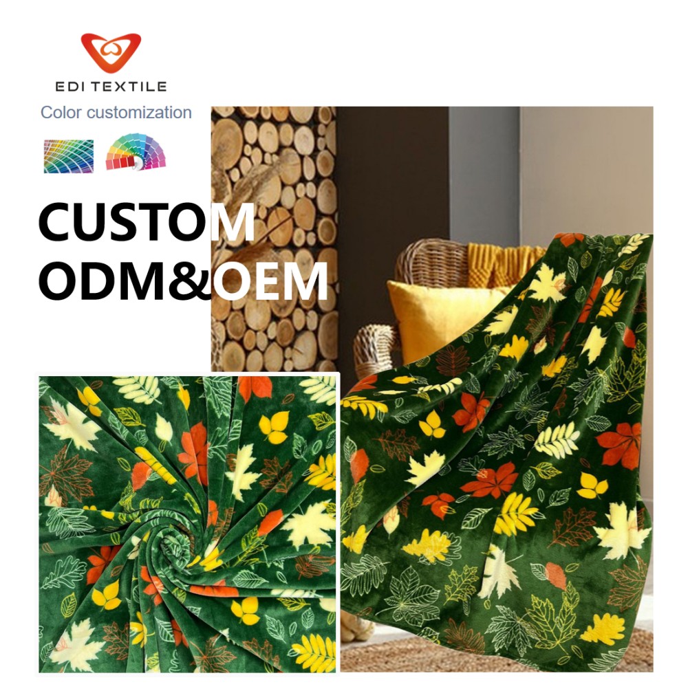 factory direct supply custom oem odm bulk rainbow gradient sunflower high gsm print flannel fleece throw blanket for wholesaler and large supermarket-7