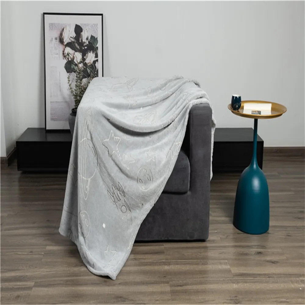 glow in the dark flannel blanket
