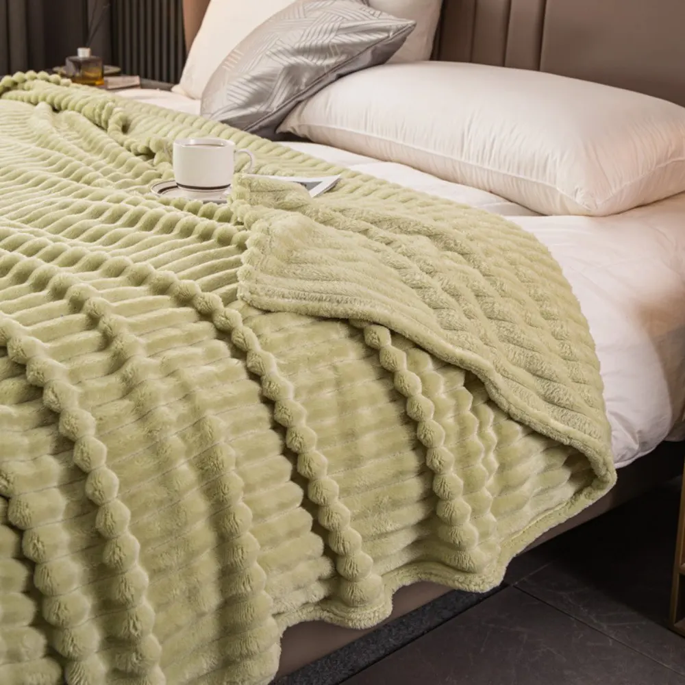 strip flannel blanket