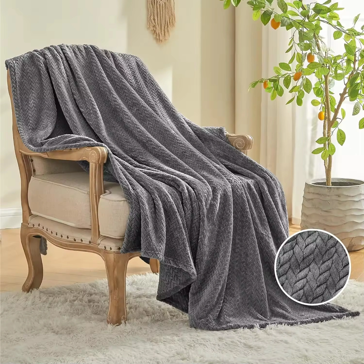 factory direct wholesale dusty rose foldable 2 in 1 flannel travel blanket pillow with built in storage pouch soft anti pilling compact airplane throw blanket -4