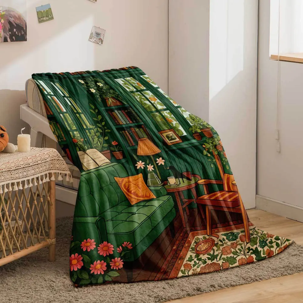 print flannel blanket