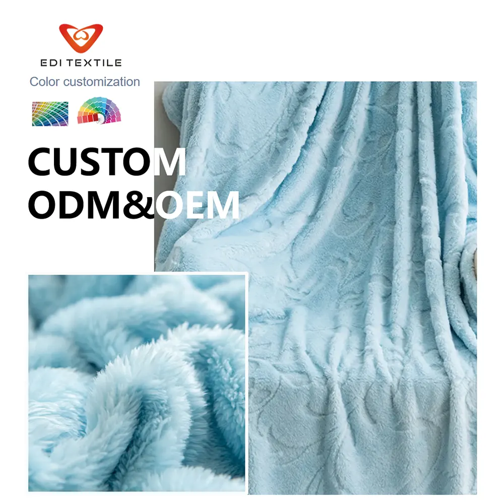 Flannel Blanket with cutting Pattern Textured for Sofa Bed Bedroom Nursery Living Room Delicate Home Decor