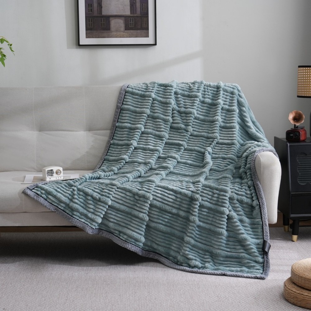 strip flannel blanket