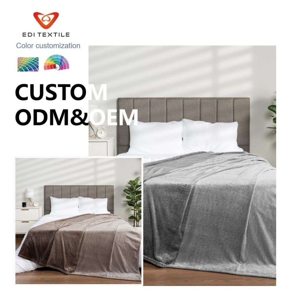 Print Flannel Blanket Soft Cozy Printed Flannel Throw Blanket for Whloesalers and big Supermarkets