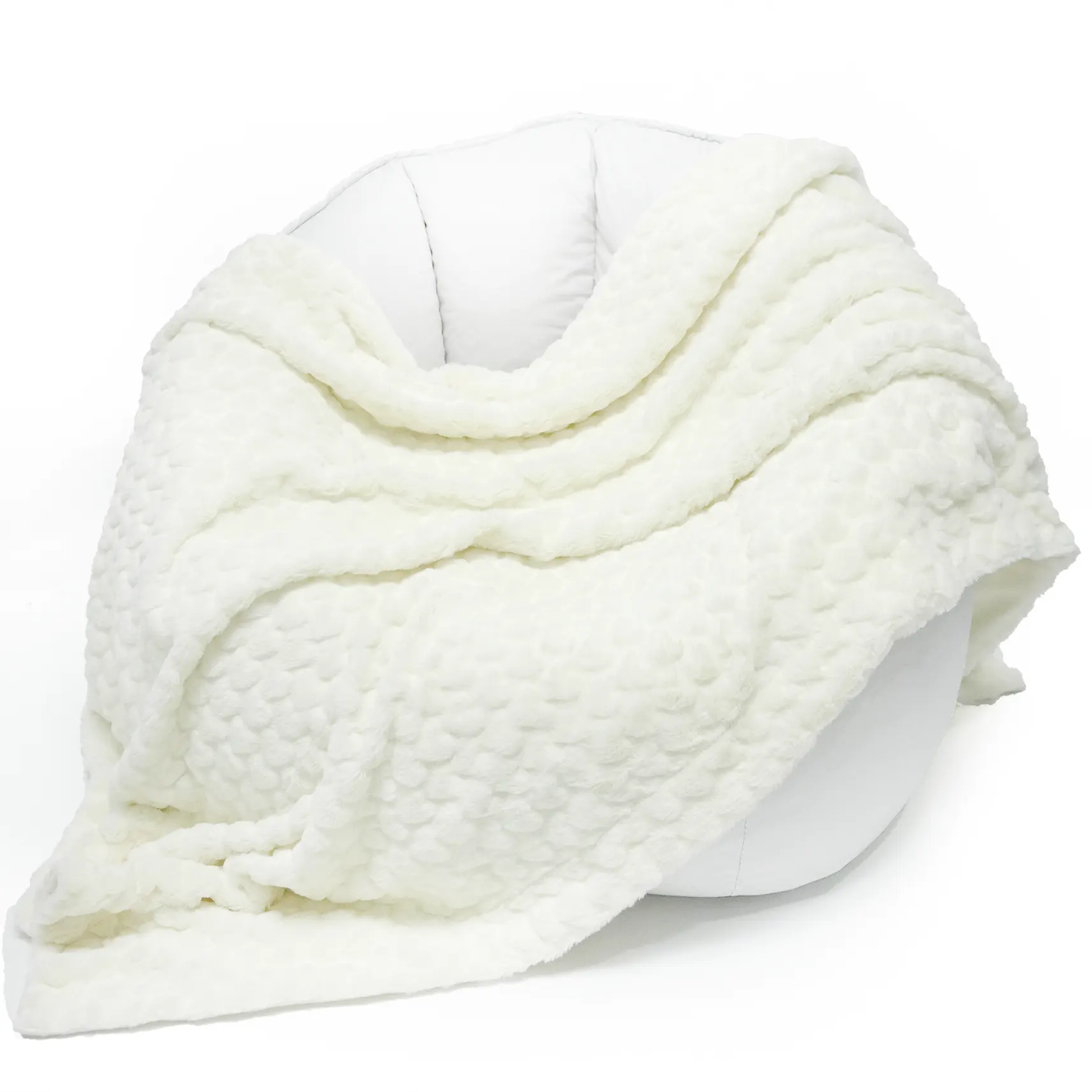 Cream White Love Pattern Cutting PV Fleece Blanket manufacture