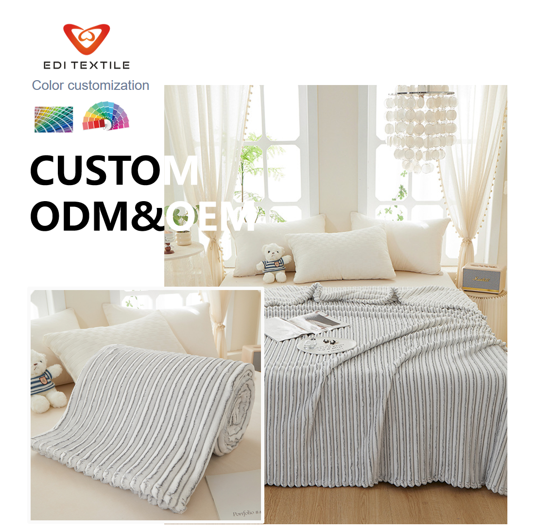factory direct supply 3d geometric diamond jacquard double layer flannel sherpa throw blanket thick warm tufted textured plush fleece blanket with sherpa reverse for bedroom sofa luxury home decor-6