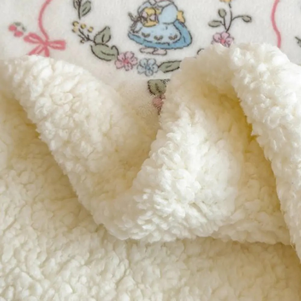 double-layer sherpa fleece blanket