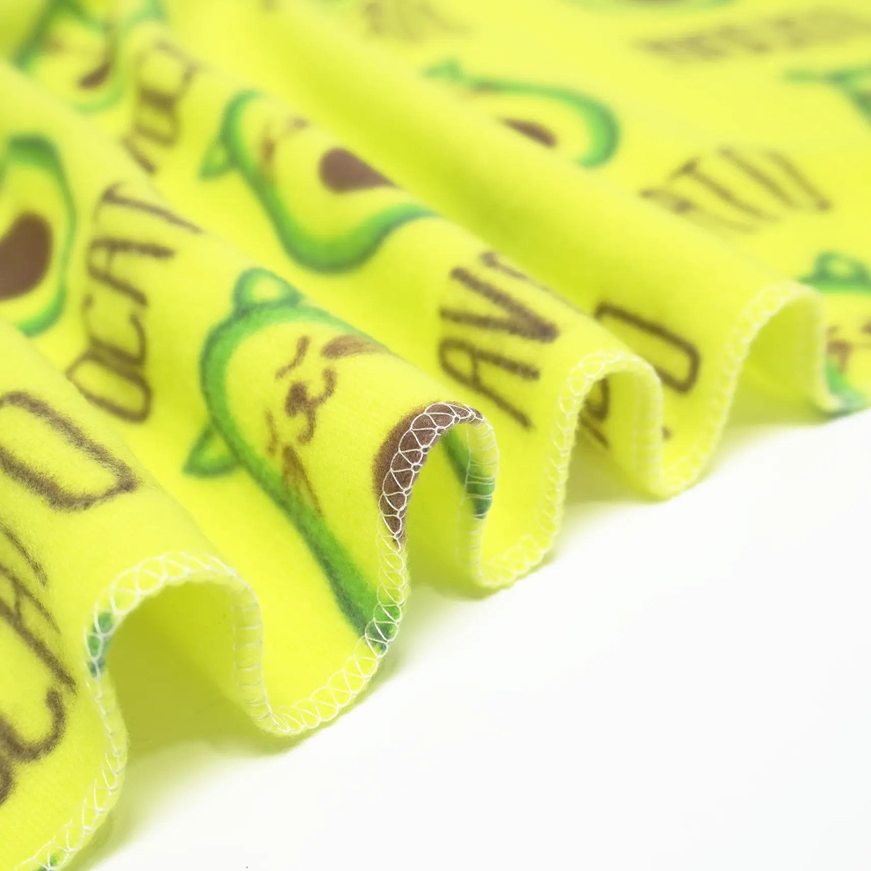 Cartoon Avocado Printing Polar Fleece Blanket supplier