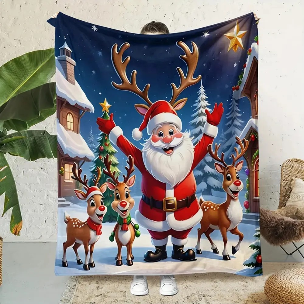 print flannel blanket
