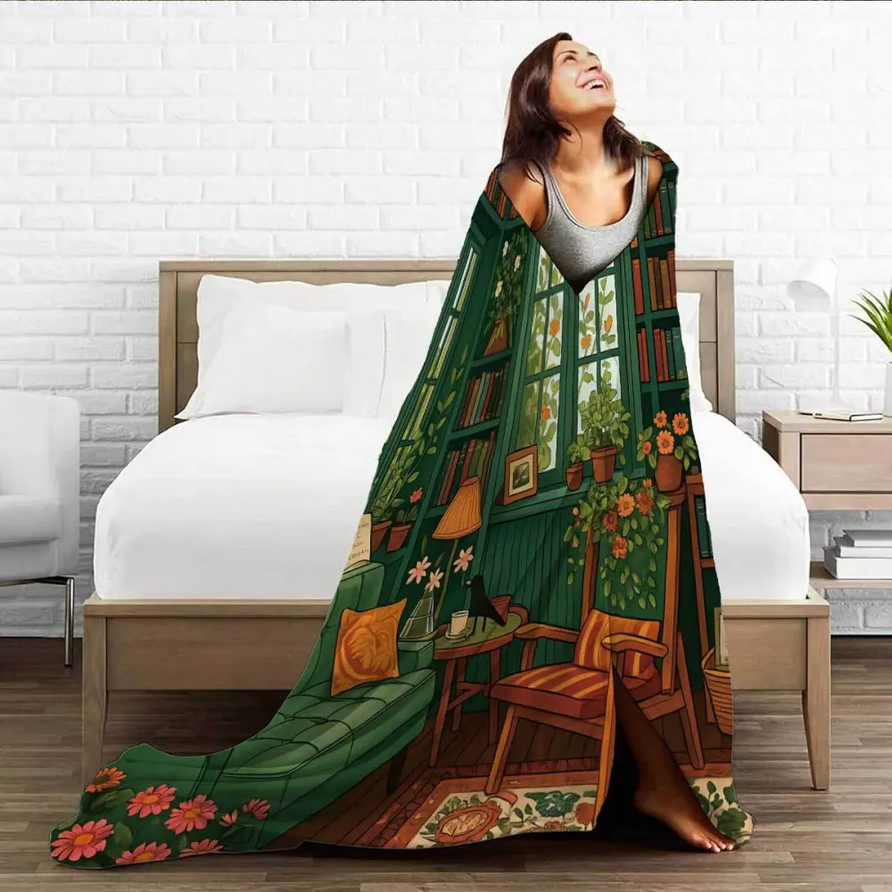 print flannel blanket